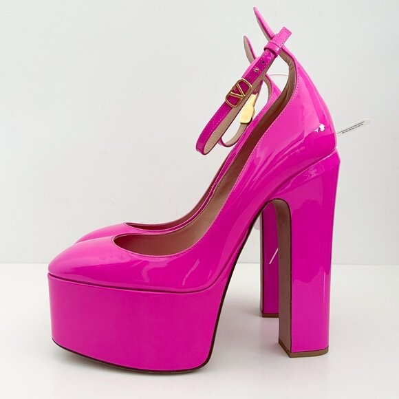 Valentino Garavani Tan-Go Platform Pumps In Patent Leather 155 MM - Picture 5 of 12